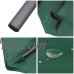 YesHom 9 FT Green Outdoor Patio Half Umbrella 5 Ribs Tilt Aluminum Sun Shade with Base Stand Wall Balcony Door   